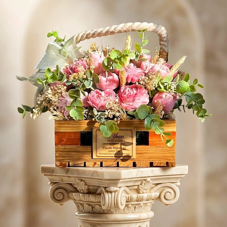 Pink Candle Flower Bouquet 35 Piece Arrangement